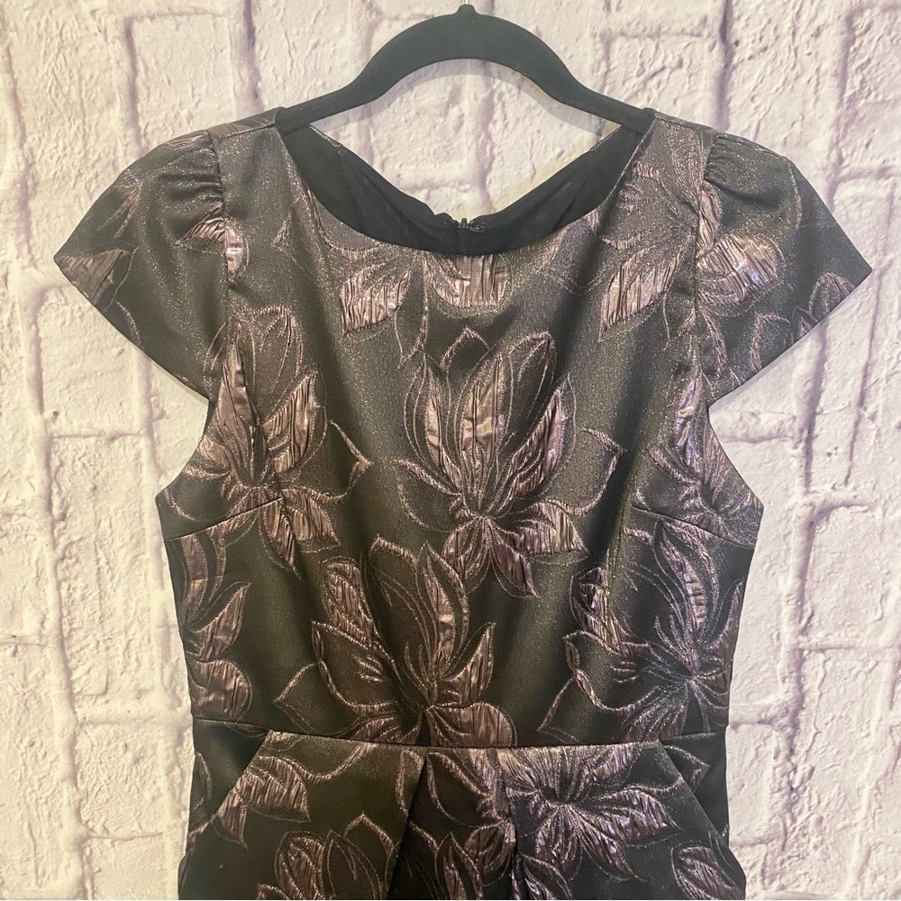 Alice + Olivia Trudy Dress Metallic Shimmer Fit & flare 6 Cocktail Party - Picture 5 of 9